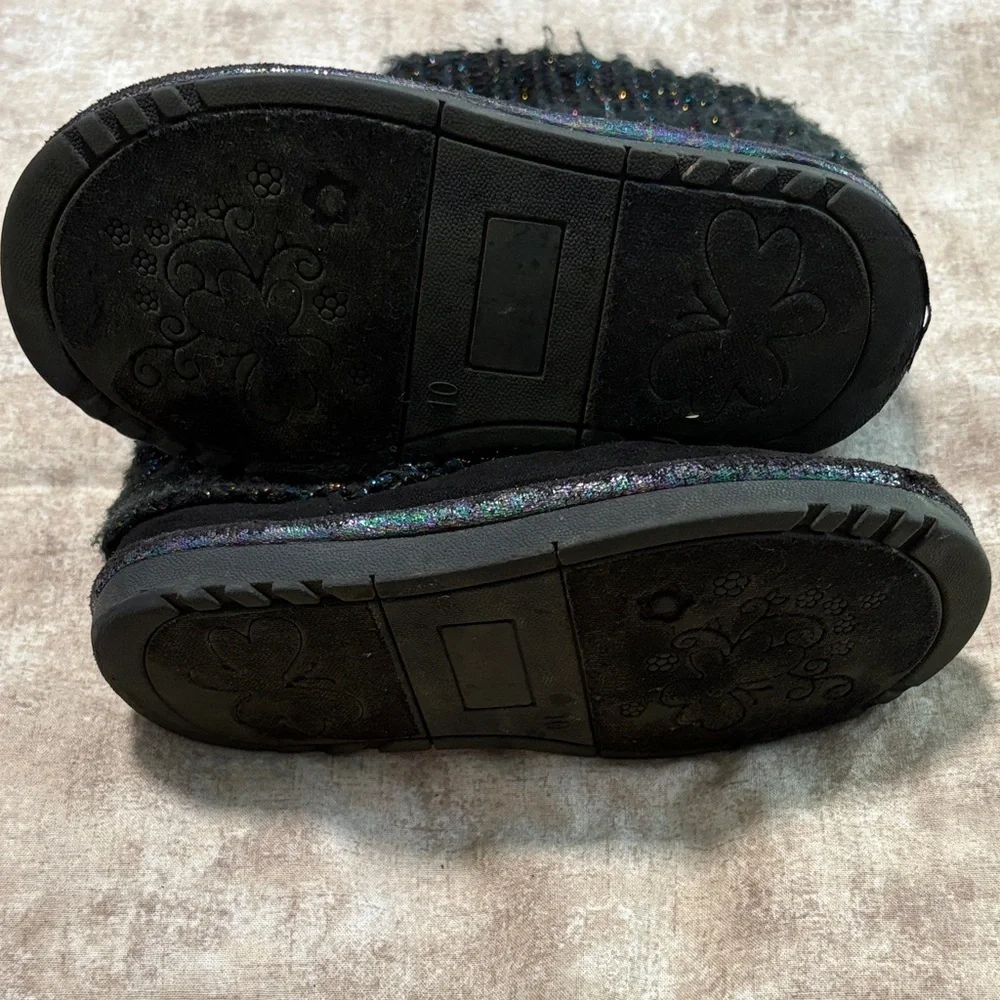 Kohl's Kids Black Sparkle Boots